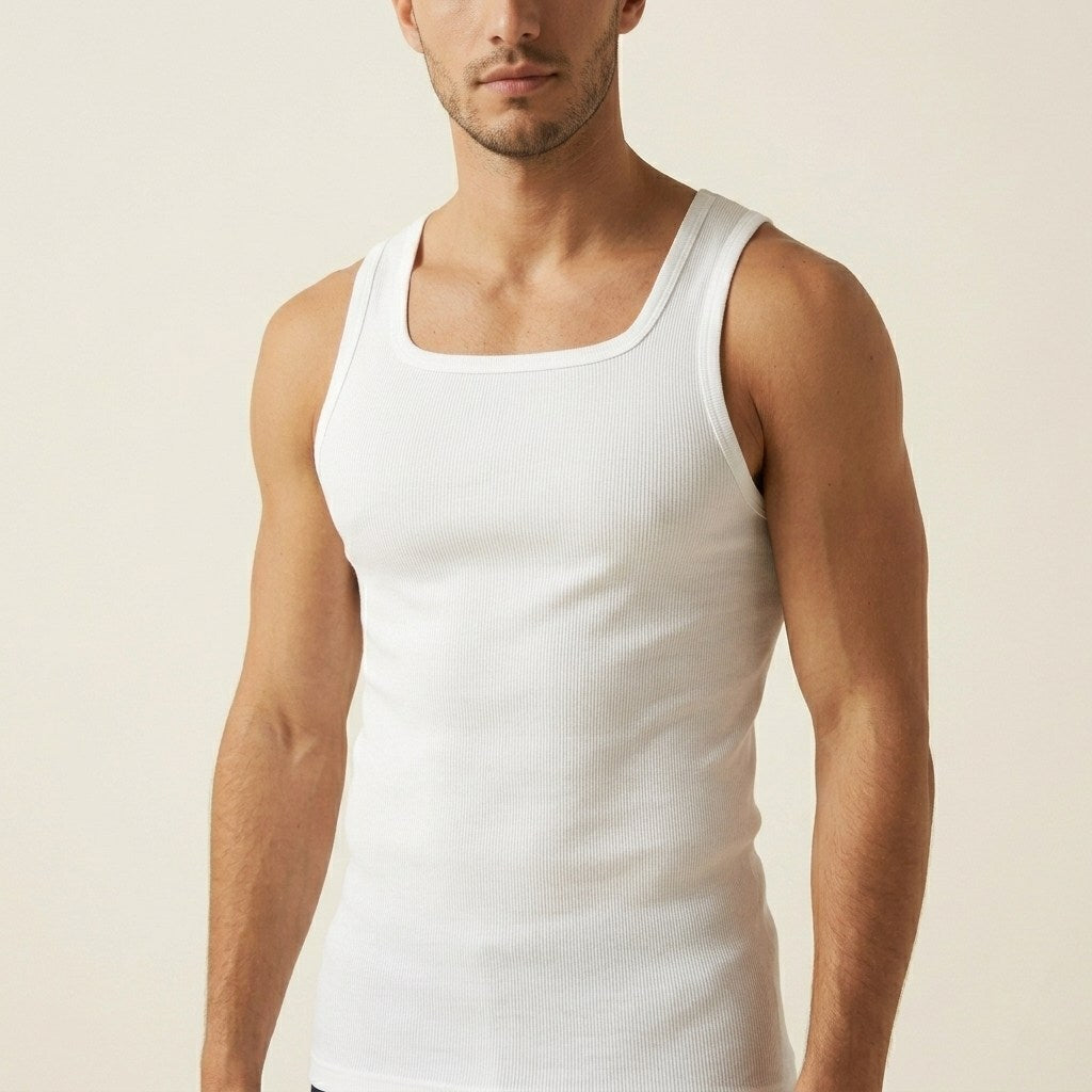 Flint White Sleeveless Knit