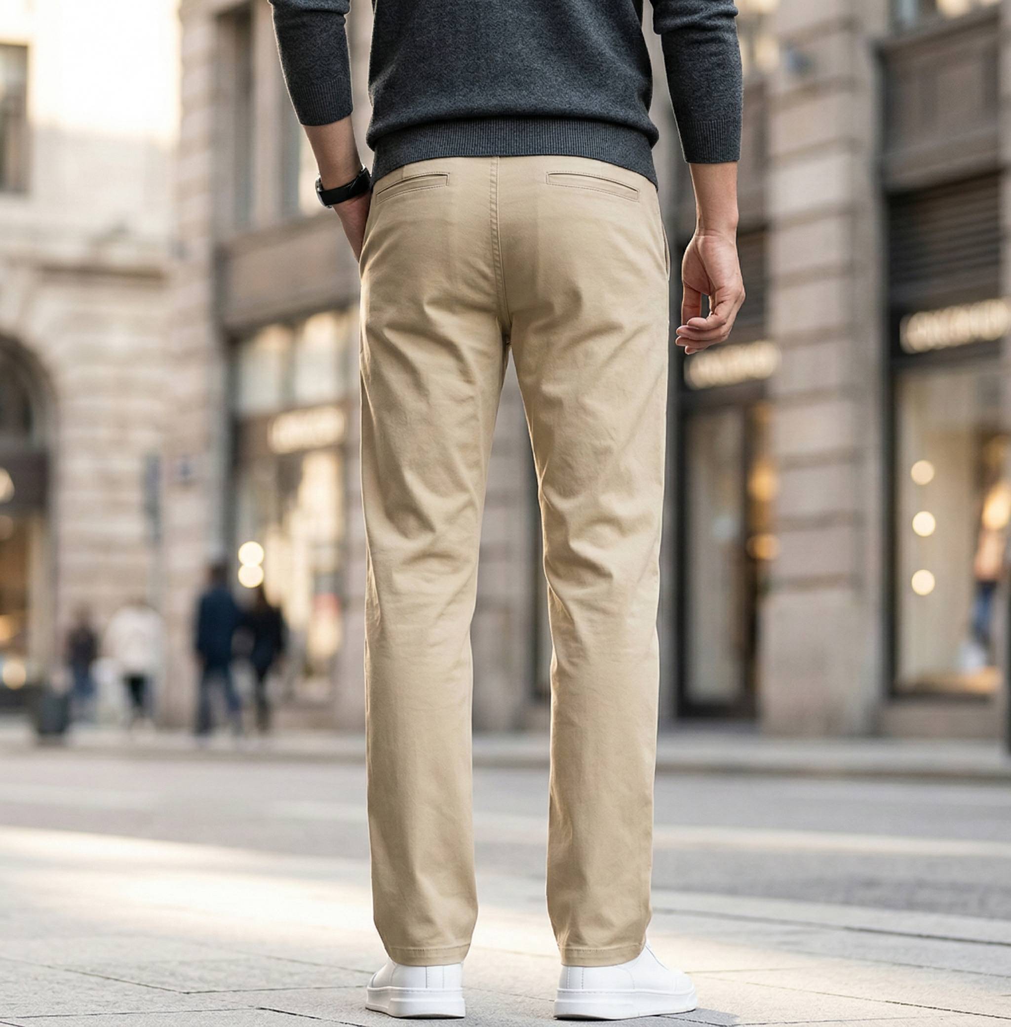 Tailored Stretch Trouser - Stone