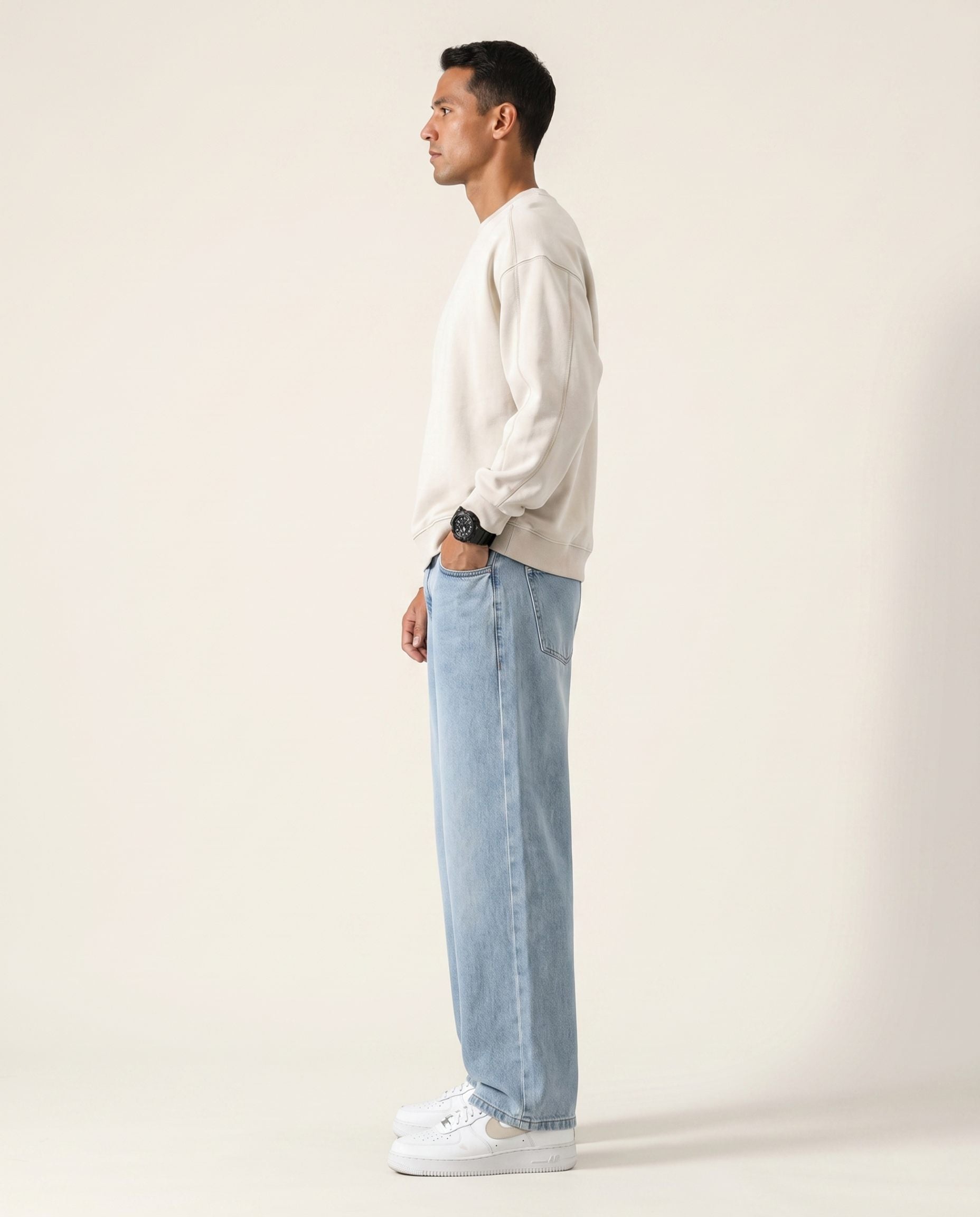 Baseline Wide-Leg Jean — Glacier Wash