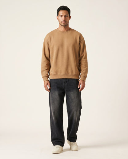 Baseline Wide-Leg Jean — Charcoal Wash