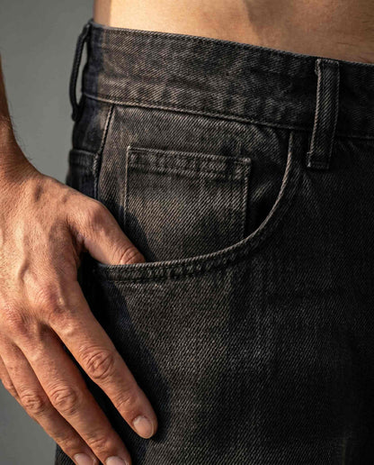 Baseline Wide-Leg Jean — Charcoal Wash