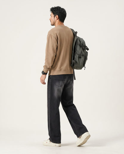Baseline Wide-Leg Jean — Charcoal Wash