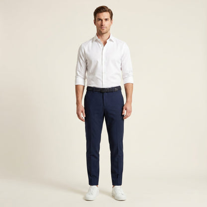 Tailored Stretch Trouser - Navy