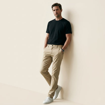 Tailored Stretch Trouser - Stone