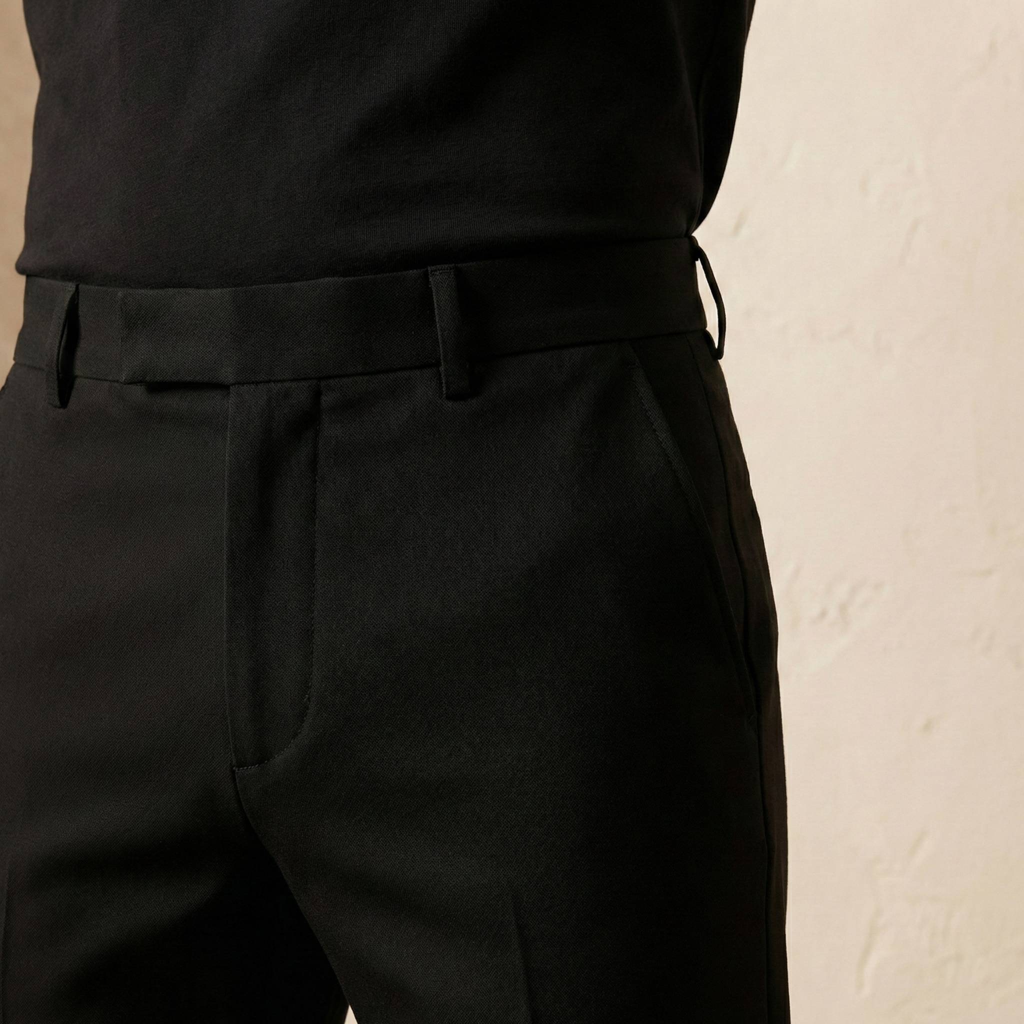 Tailored Stretch Trouser - Black