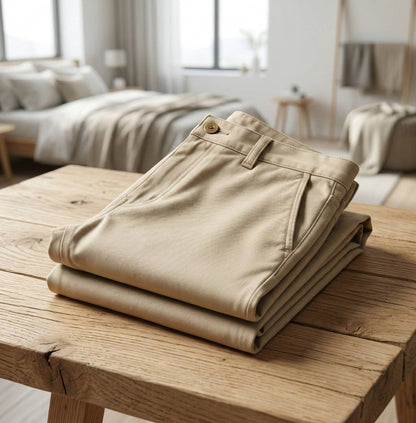 Tailored Stretch Trouser - Stone