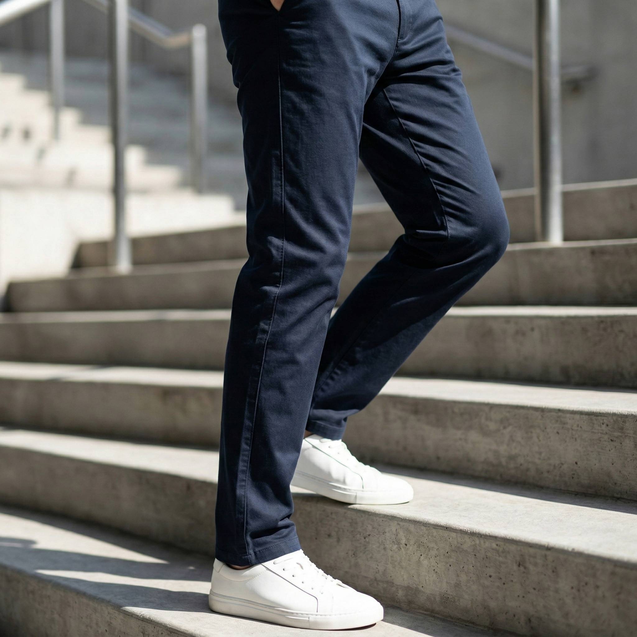 Tailored Stretch Trouser - Navy