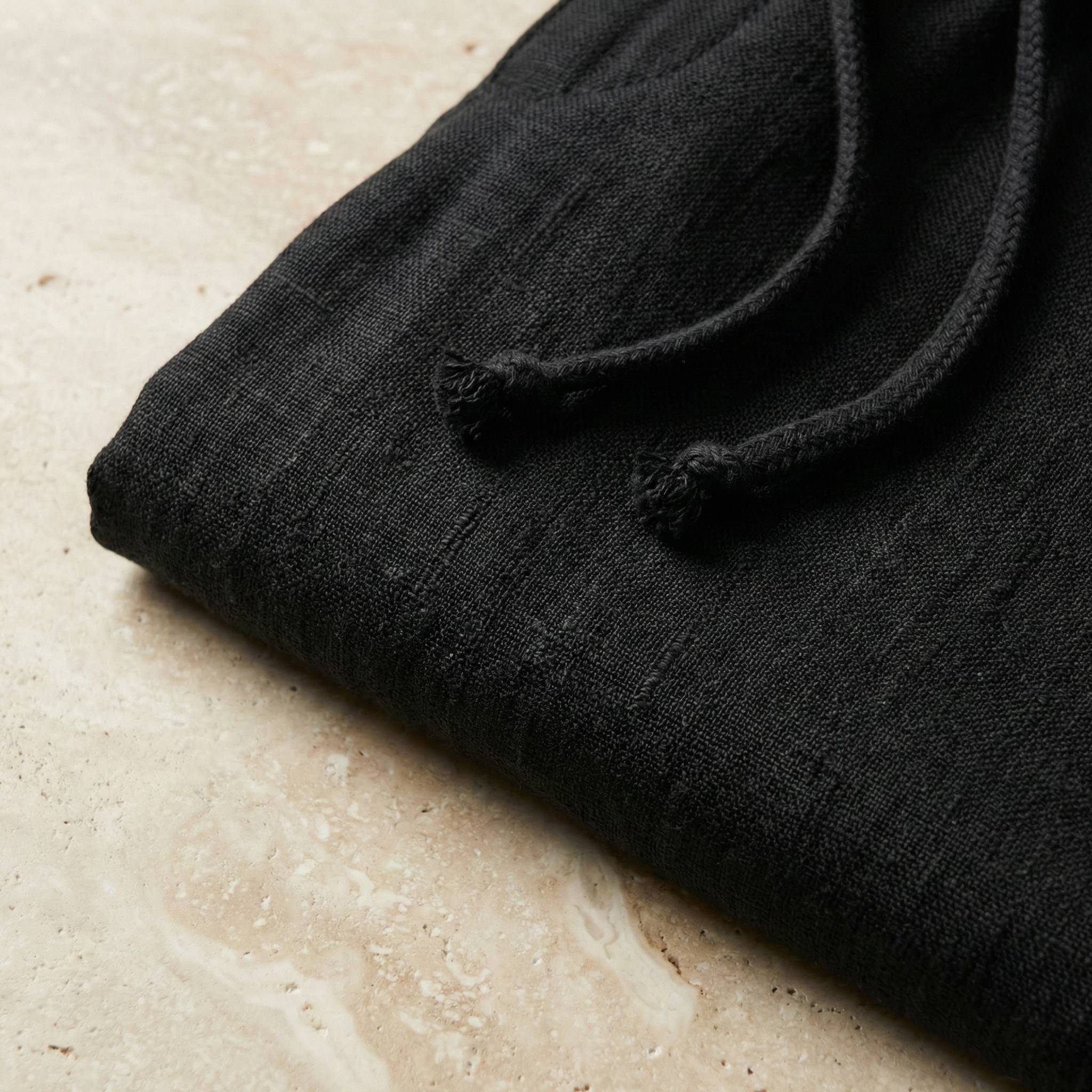 Riviera Linen Trousers - Black