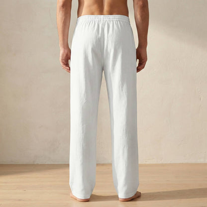 Riviera Linen Trousers - Pure White