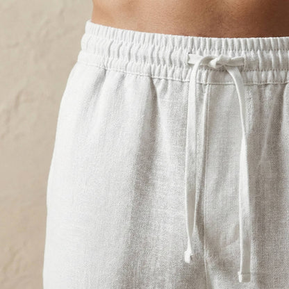 Riviera Linen Trousers - Pure White